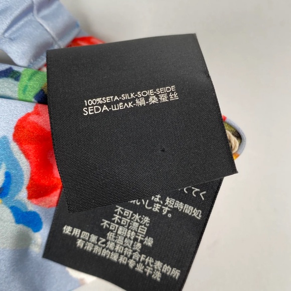 Gucci Josif Flower Print Silk Headband - Picture 2 of 6